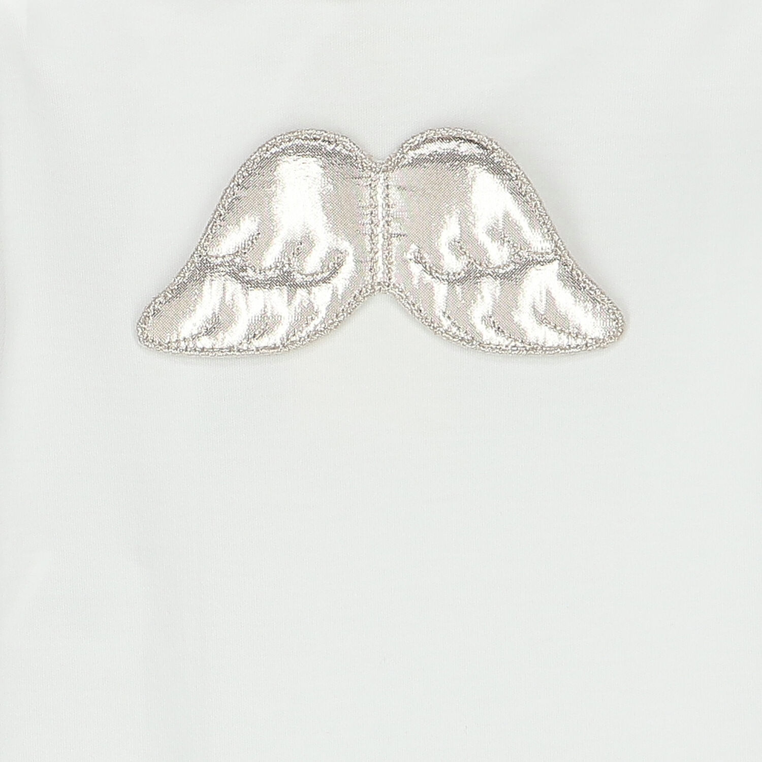 White & Silver Angel Wings Babygrow, 1, hi-res image number null